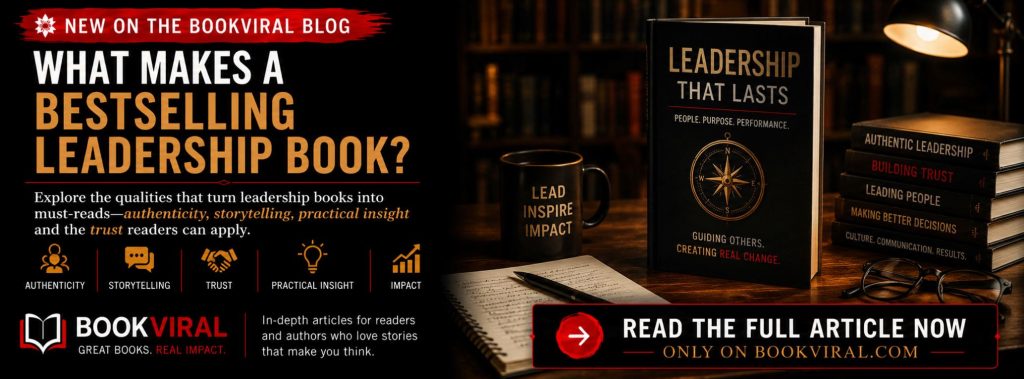 What makes a bestselling leadership book? BookViral guide exploring authentic leadership, storytelling, practical insight and the qualities that make business books successful.